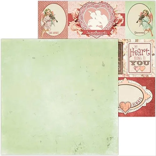 [OUTLET] Papel Scrapbook Dupla Face - Only You - Seja Meu - Toke e Crie